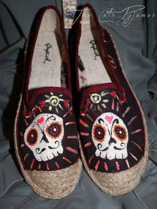 Day of the Dead skull shoes